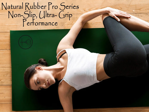Pro Series Natural Rubber Yoga Mat for Hot Yoga and Pilates Exercise Mat